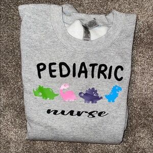 Pediatric Nurse Dinosaur Sweatshirt